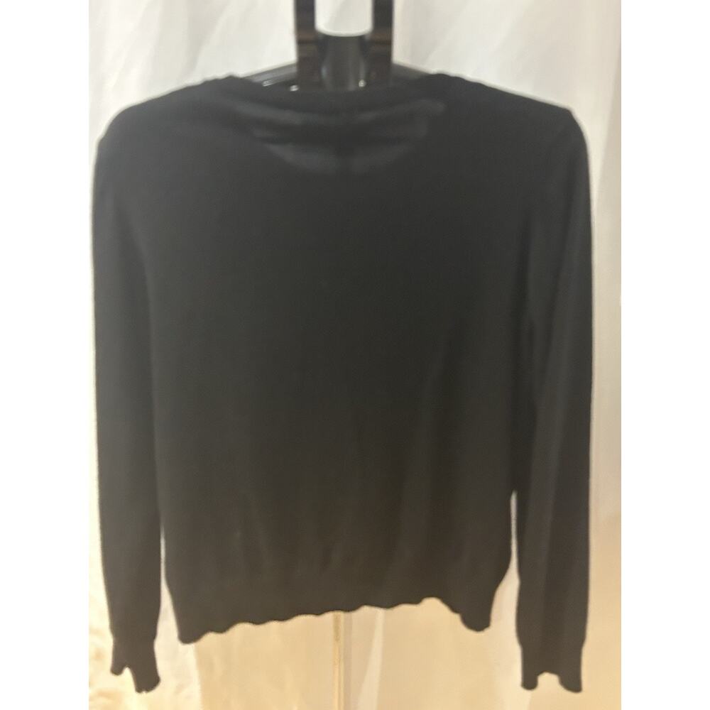 Time and Tru Women's Black Cardigan Sweeter Size 12/14 - Picture 2 of 3